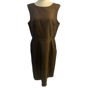 Dress Barn Classic Brown Midi Dress